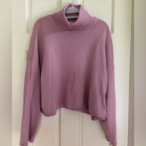 American Eagle Pink Cowl Neck Sweater